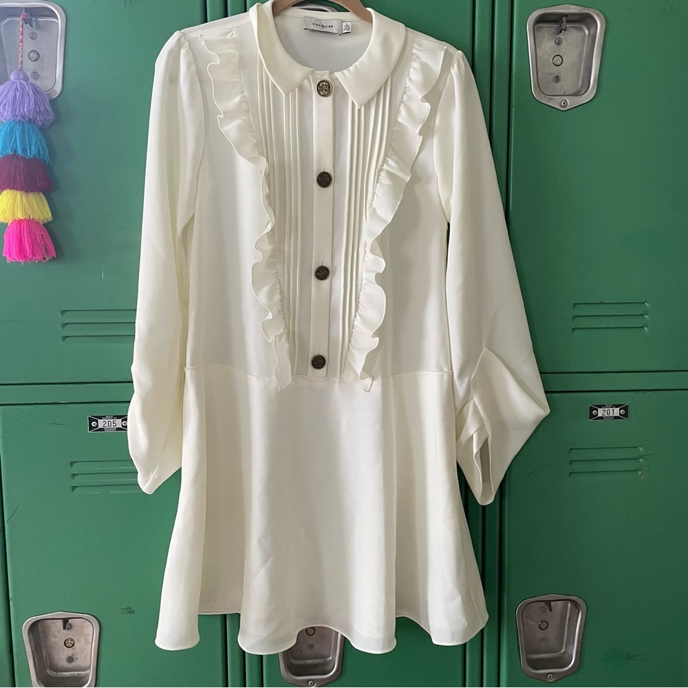 Coach Ruffle Bib Dress size 4